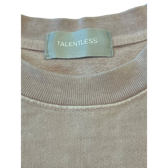 TALENTLESS Sweatshirt Embroidered Circle Logo Unisex   S/M Lilac - Picture 4 of 8